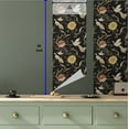 thumbnail image 6 of Ambesonne Boho Peel & Stick Wallpaper for Home, Folk Art Ornaments Crane Birds, 13"x36", Charcoal Grey Beige, 6 of 6