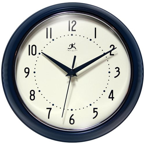 Infinity Instruments Round Retro 7.25'' Wall Clock