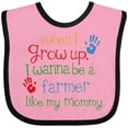 thumbnail image 3 of Inktastic Farmer Like Mommy Boys or Girls Baby Bib, 3 of 4