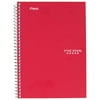 Five Star Wirebound Notebook - 2 Sub 100ct CR, Red