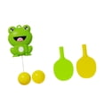 thumbnail image 2 of Entrenador de tenis de mesa Colamx con forma de rana colgante altura ajustable juguete interactivo 2 bolas, 2 of 8