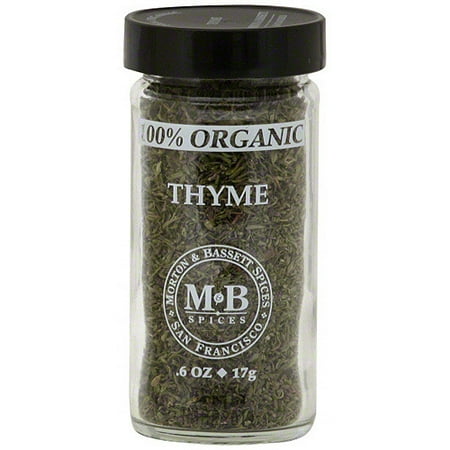 Morton & Bassett Spices Thyme, 0.6 oz (Pack of 3)