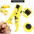 thumbnail image 4 of Coaxial cable crimping tool set, with adjustable crimping capability, suitable for 6, 59, 11, precision cable stripping and cutting tool, comes with 10 type 6 connectors, 4 of 4