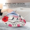 thumbnail image 4 of Yayeee Pillowcase Standard Size Set of 2 Satin Wrinkle Resistant Pillow Case, Pink Floral, 4 of 8