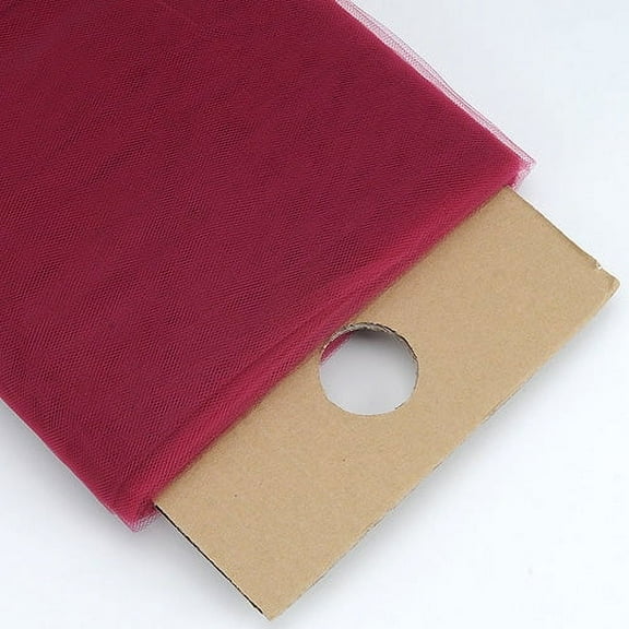 Burgundy - 54 Inch Premium Tulle Fabric Bolt x 40 Yards