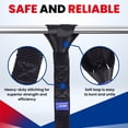 thumbnail image 4 of MOCA 6-Pack Soft Loop Tie Down Straps 4,000 Load Capacity & 12,000 Lbs Breaking Strength 1.6 x 17 inches Heavy Duty Tie Down Straps for Securing ATV, UTV, Motorcycles, Scooters & Dirt Bikes(Black), 4 of 8