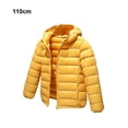 thumbnail image 4 of Qarigey Chaqueta a prueba de viento esencial para niños de invierno para días fríos, ropa de plumón, chaquetas, abrigo para invierno Abrigos y chamarras amarillo+110cm, 4 of 6