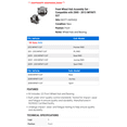 thumbnail image 2 of Front Wheel Hub Assembly Set - Compatible with 2008 - 2013 INFINITI G37 2009 2010 2011 2012, 2 of 2