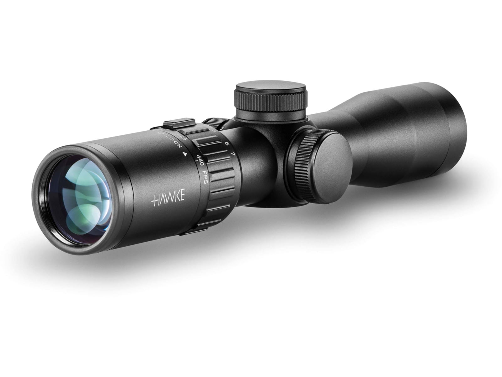 Hawke Sport Optics XB30 2-7x32mm Crossbow Sights, XB30 Compact SR, 1/2 MOA, Low-Profile, Black