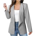 thumbnail image 5 of Wiyuqeen Blazers for Women Business Casual Open Front Long Sleeve Chino Blazer Suits Solid Lapel Collar Fall Cardigans Jacket with Pocket, 5 of 9