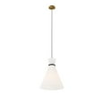 thumbnail image 2 of Starlight 1-Light Pendant Light White Satin Brass, 2 of 7