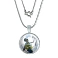 thumbnail image 1 of Zombie Undead Scraps Leftovers Dessert 0.75" Pendant with Sterling Silver Plated Chain, 1 of 4