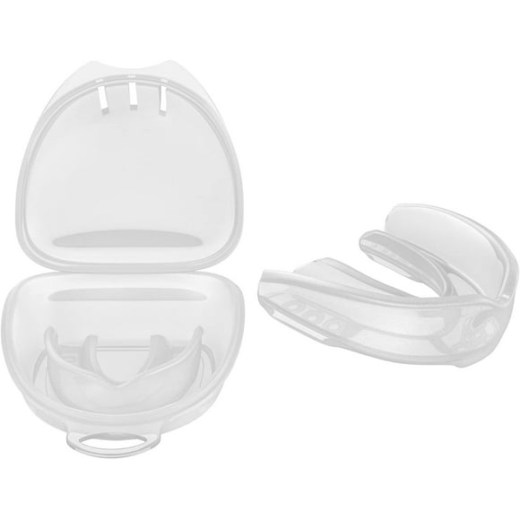NETSENG Protège-Dents avec Botte Ventilée, Équipement de Sécurité pour Jeunes/adultes Sans Protège-Dents, Sans BPA, Convient à Tous les Sports de Contact, Protection Ajustée