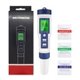 thumbnail image 2 of Hml 5 In 1 Salinity TDS Portable Water Quality Tester With Backlit PH Tester Meter Water Tester For Drinking Water Hydroponics Aquarium And Pool 0.2ml Chloride, 2 of 9