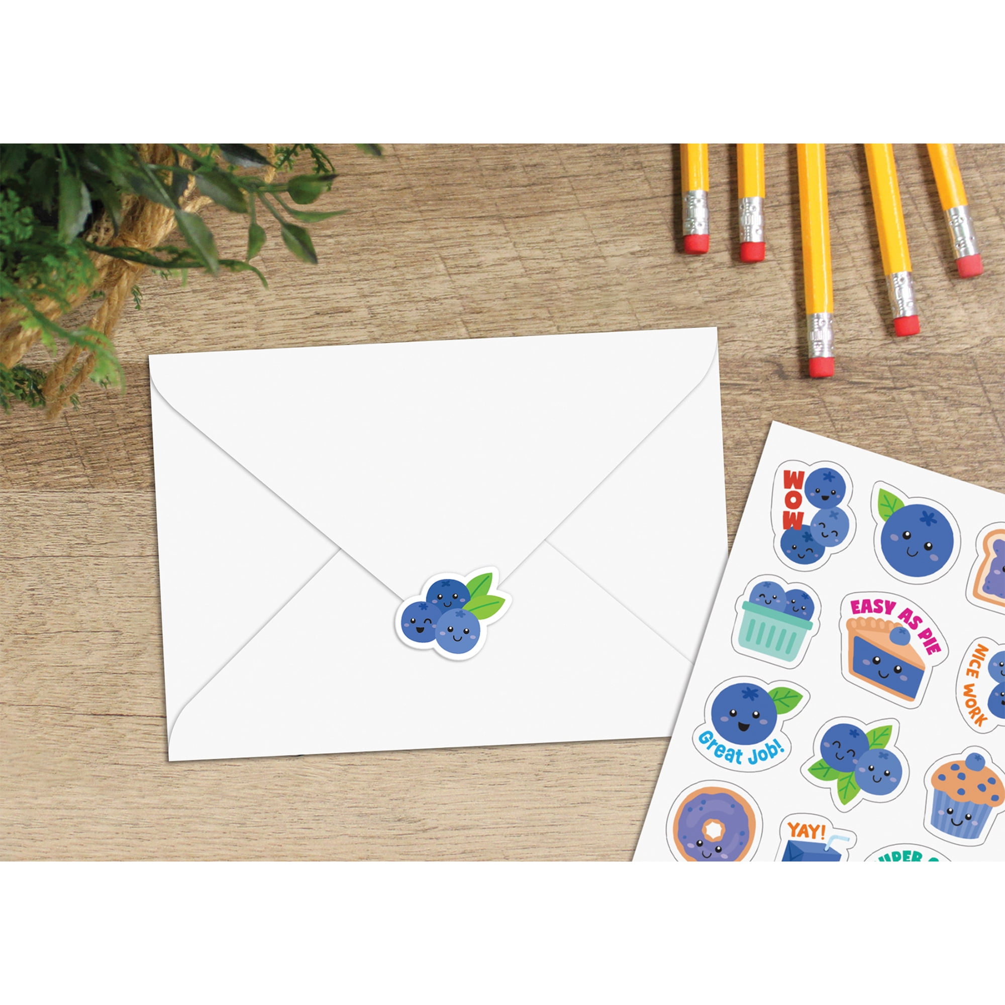 Teacher Created Resources Blueberry Smelly Stickers, 120 Per Pack, 6 Packs
