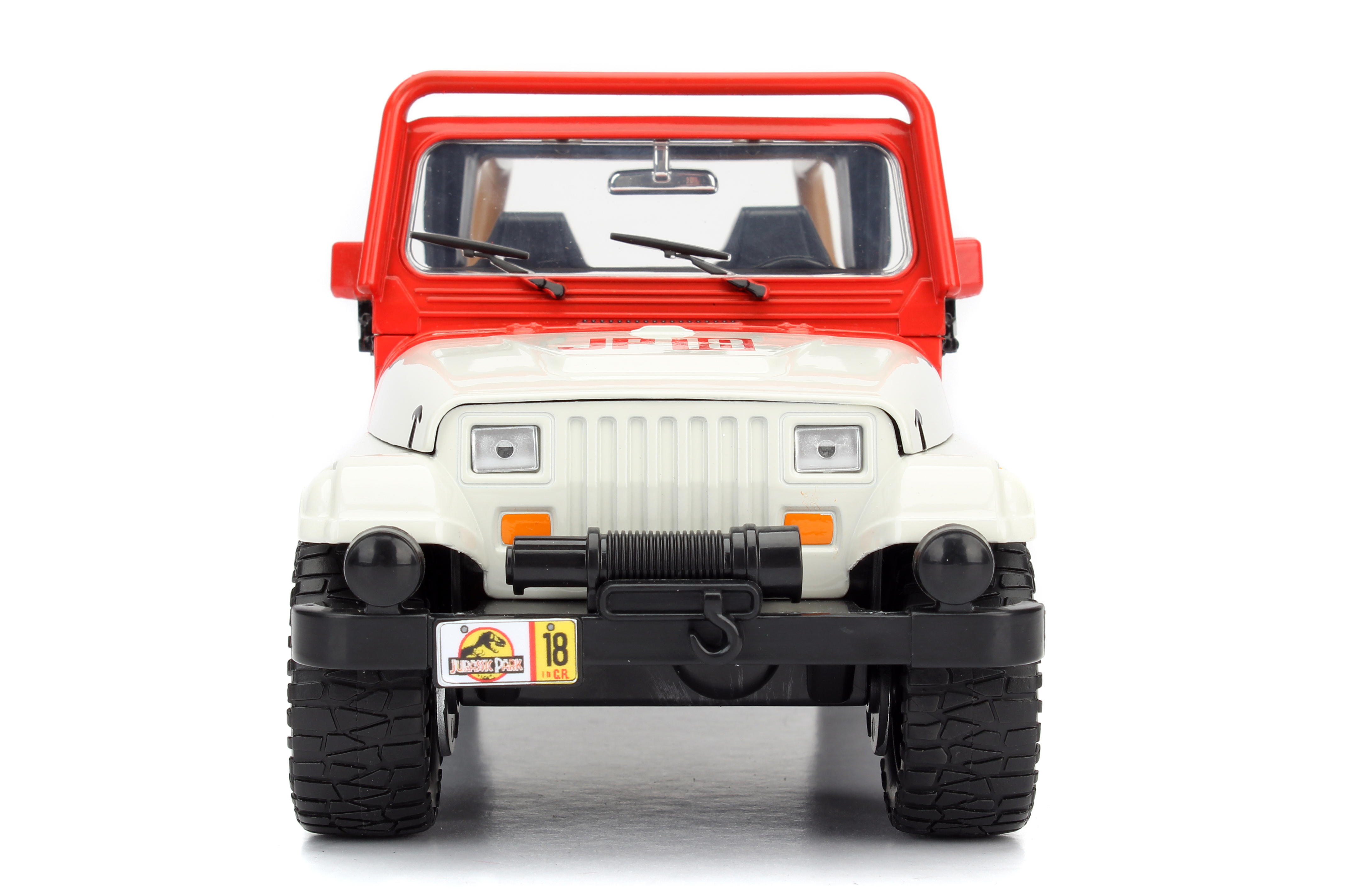 Jurassic World 1:24 Jeep Wrangler Die-cast Car with Tire Rack Play Vehicles