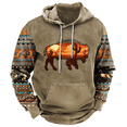 thumbnail image 2 of 2024 Nueva sudadera con capucha para hombre, sudaderas con capucha de gran tamaño con estampado de vaca vintage, jerséis casuales de manga larga, ropa de calle para hombre, 2 of 5