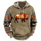 thumbnail image 2 of 2024 Nueva sudadera con capucha para hombre, sudaderas con capucha de gran tamaño con estampado de vaca vintage, jerséis casuales de manga larga, ropa de calle para hombre, 2 of 5