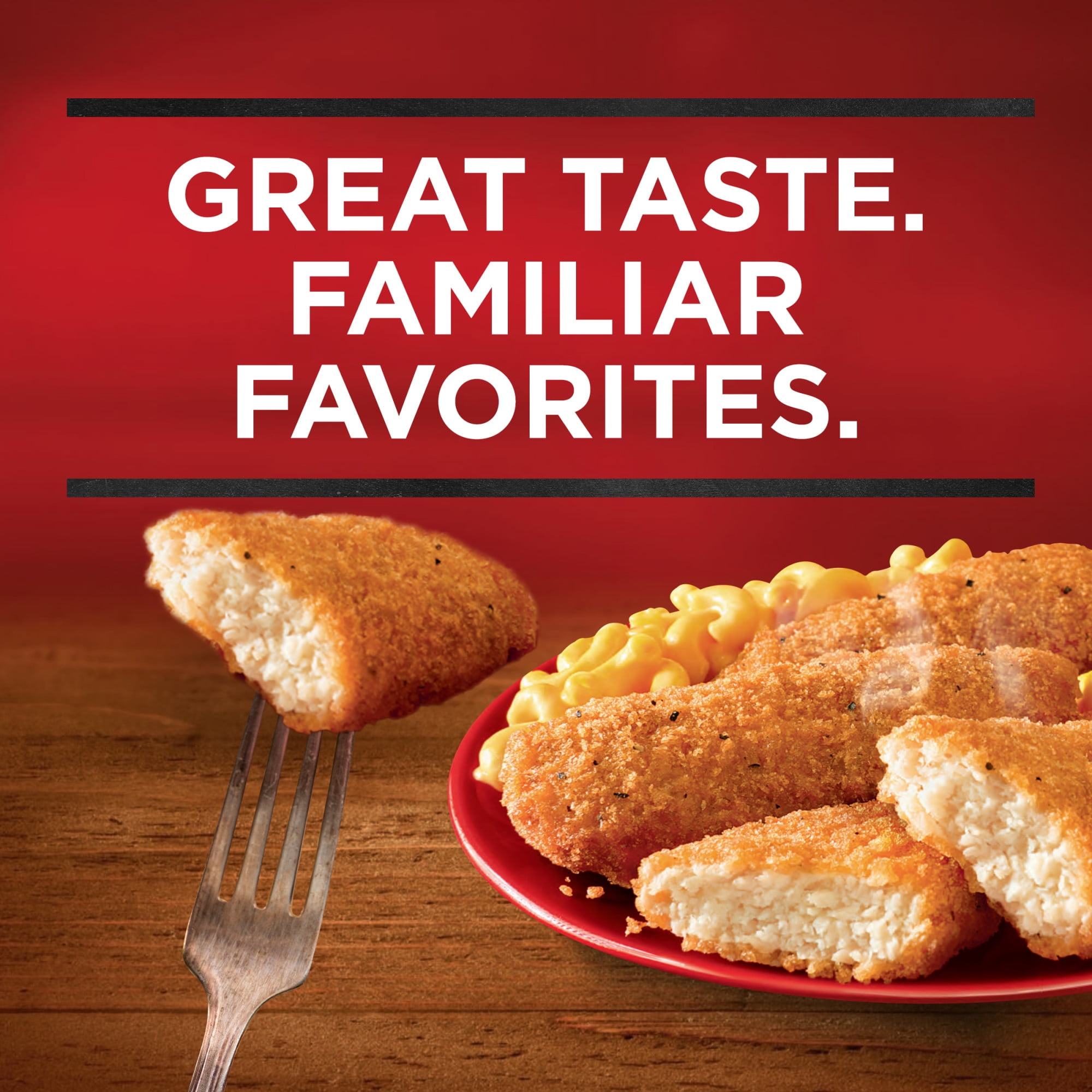 Banquet Chicken Strips with Mac and Cheese, 20g Protein, Frozen Meal, 8.9 oz.