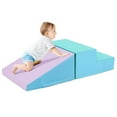 thumbnail image 1 of Costway Step and Slide Climber for Infants and Toddlers Baby Soft Foam Structure Blocks Blue, 1 of 10