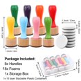 thumbnail image 2 of BAOFALI Set de 28 mini herramientas para difuminar tinta con espuma, 2 of 9