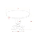 thumbnail image 3 of Luxe by East West Furniture 7-Piece Modern Dining Table Set In Platinum Gray Color, 3 of 7