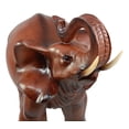 thumbnail image 5 of Ebros Gift 13” Trunk Up Elephant Garden Statue, Faux Mahogany Finish, 5 of 5