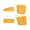 Yellow Color, variant on Multi Purpose Grout Scraper Tool For Cleaning Grout Removal Flexible Plastic Construction Home Renovation Essential