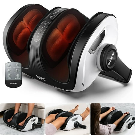 Renpho Shiatsu Foot Calf Leg Massager with Magnetic Remote Fits Up to Men Size 14"