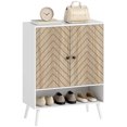 thumbnail image 1 of HOMCOM Armoire de Rangement pour Chaussures, Armoire à Chaussures à 5 Niveaux avec Portes, Ton Naturel, 1 of 10