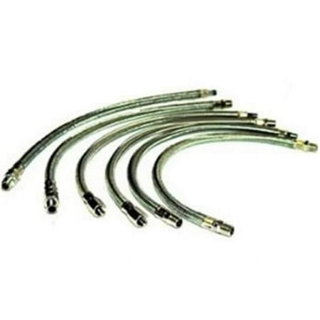 VIAIR 21-Inch Stainless Steel Braided Leader Hose with Check Valve