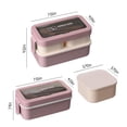 thumbnail image 2 of sruoe Bento Box, Lunch Boxes for Adults, bento box lunch, Portable Leakproof Heated Bento Container, Microwave Safe Heated Lunch Boxes for Storage Home Office Work Study, Plastic, 2 of 7