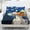 Beagle Starry Night, variant on Whosucclay Squirrel Pattern Deep Pockets 3 Piece Fitted Set with Home Decor for Teens Women, Easy-Care Cozy Fade Resistant Fitted Sheet Set, Twin Size
