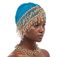 thumbnail image 4 of XASZHN Turban à Franges Multi-Couches pour Femmes Musulmanes Couverture de Chimiothérapie Cancer Bleu Ciel_002 m, 4 of 4