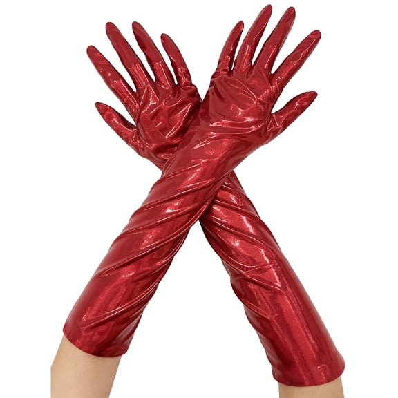 Gloves Costume Accessory for Adults, Red, Halloween by Way To Celebrate