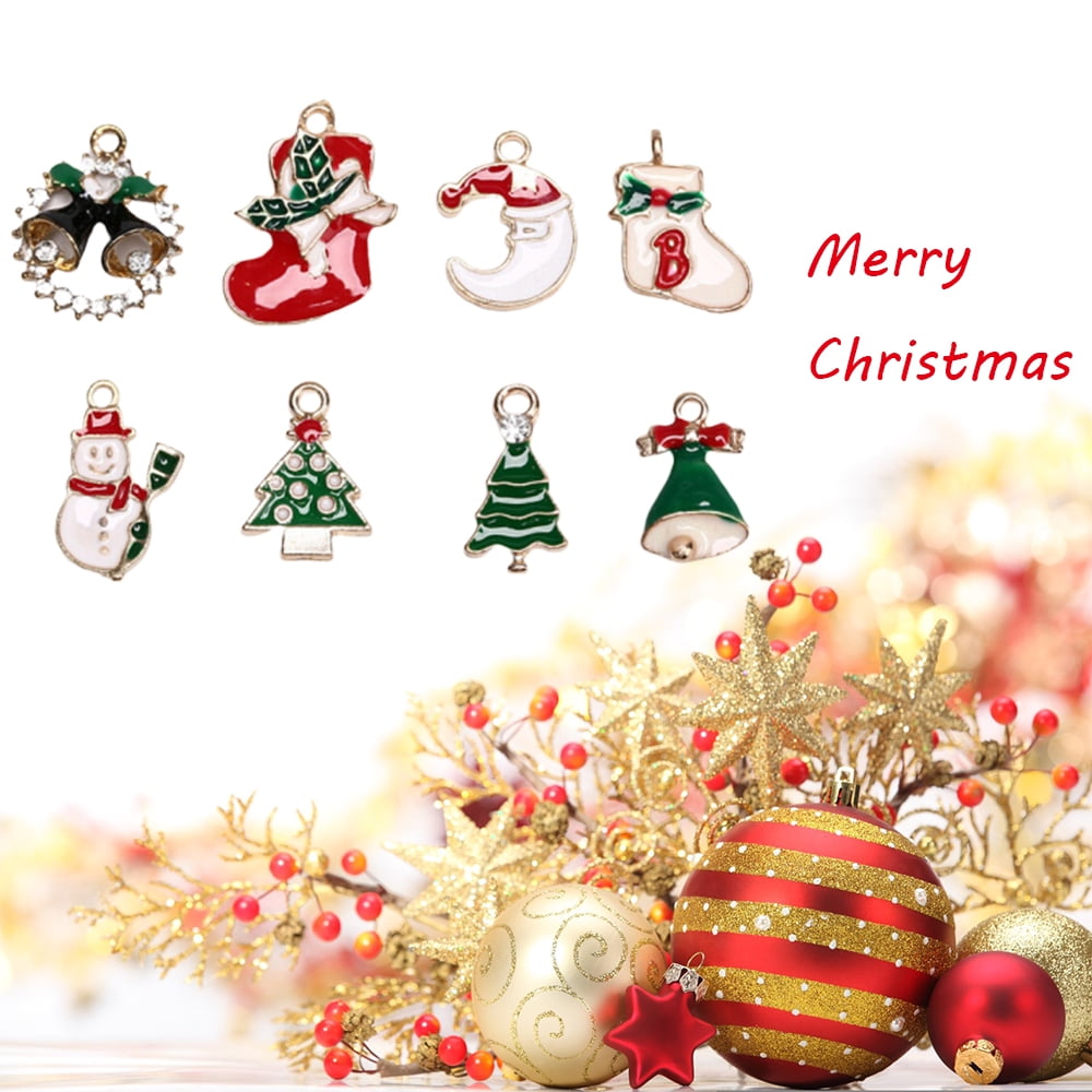 Download Gohope 8pcs Mixed Colorful Assorted Christmas Charms Pendants For Jewelry Making Diy Craft Charms Bulk For Earrings Necklace Bracelet Jewelry Making Crafting 3 Walmart Canada PSD Mockup Templates