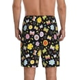 thumbnail image 2 of Yiaed Flower Butterfly for Men's Soft Sleep Pajama Short Lounging Pajama Shorts-Small, 2 of 8