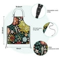 thumbnail image 7 of Pioneer Flower Floral Print Pattern Kids Aprons for Girls and Boys,Adjustable Neck Strap Toddler Aprons for Kids Cooking Baking, 7 of 7