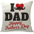 thumbnail image 1 of Up to 65% Off SMihono Father's Day Pillowcase Cartoon Style Linen Digital Printing Pillowcase, 1 of 1