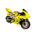 thumbnail image 3 of Motocicleta Infantil Shahoma  PB04 Pocket Bike Deportiva 49cc Amarilla, 3 of 4