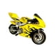 thumbnail image 3 of Motocicleta Infantil Shahoma  PB04 Pocket Bike Deportiva 49cc Amarilla, 3 of 4