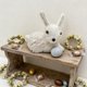 thumbnail image 5 of Adornos de Pascua, figuras de conejo de Pascua, estatuas de paja para decoración de jardín y hogar, adorno de mesa de primavera con zanahoria, artesanía natural para celebraciones festivas, adorno de, 5 of 6