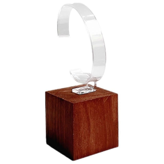 Wood & Acrylic Watch Display Stand for Luxury Watches - Compact Desktop Holder for Storage & Organization