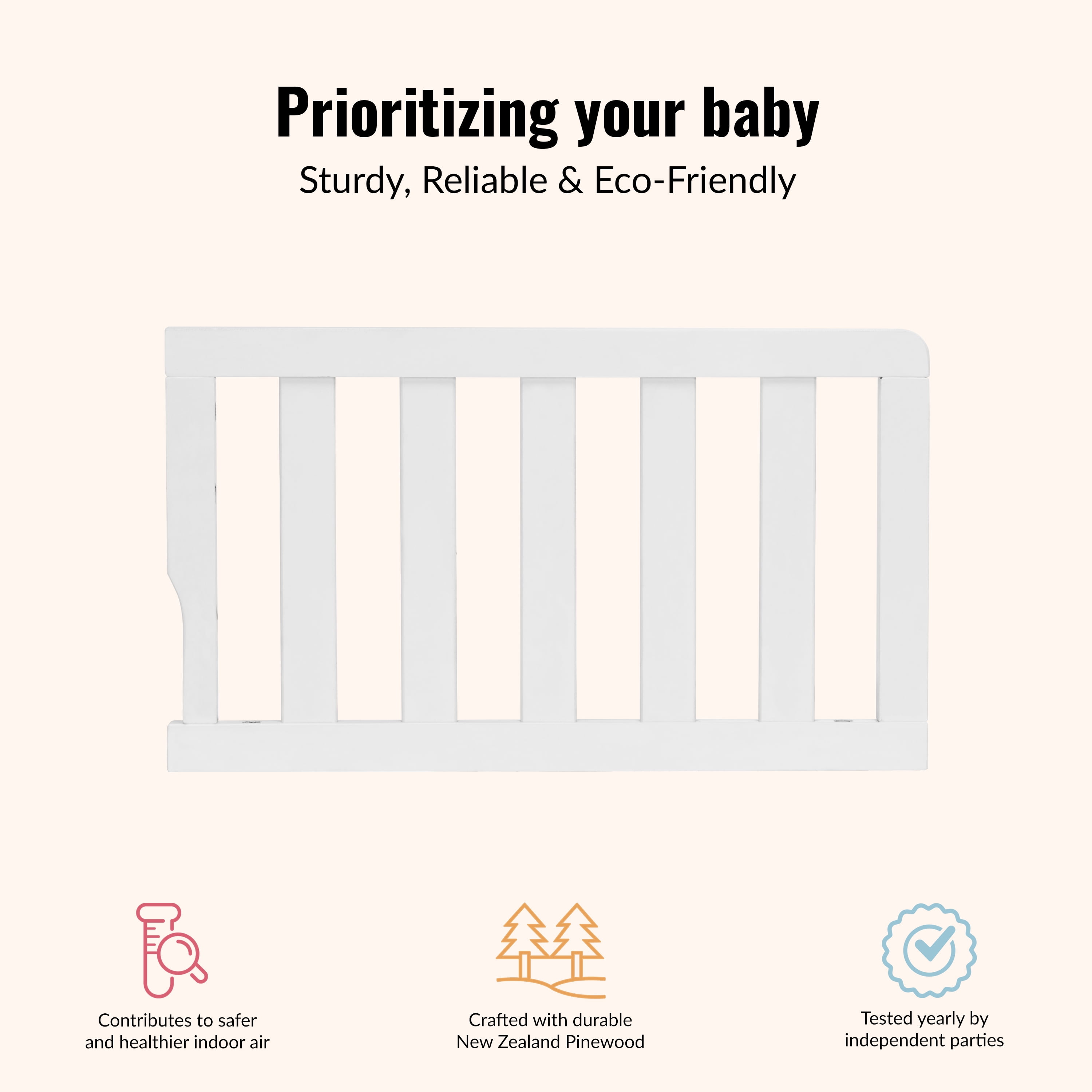 Dream On Me Universal Convertible Crib Toddler Guard Rail