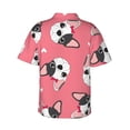 thumbnail image 4 of Cartoon Cute Dog Men's 3d Print Casual Button Down Shirts, Novelty Hawaiian Short Sleeves 2xl, 4 of 8