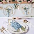 thumbnail image 2 of Blue Hydrangea Cloth Napkins, Spring Vintage Botanical Butterfly Washable and Reusable Dinner Napkins Set of 4, Table Napkin for Kitchen Party Birthday Wedding Hotel Housewarming 20"x20", 2 of 8