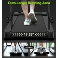 thumbnail image 4 of TOSSFD 2.5HP 2 in1 Foldable Treadmill with Display Screen Portable Walk Pad Electric Running Walking Pad for Home Fitness R46101, 4 of 15