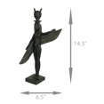 thumbnail image 4 of Statue de Déesse Égyptienne Ailée Finition Pierre Verte, 4 of 4