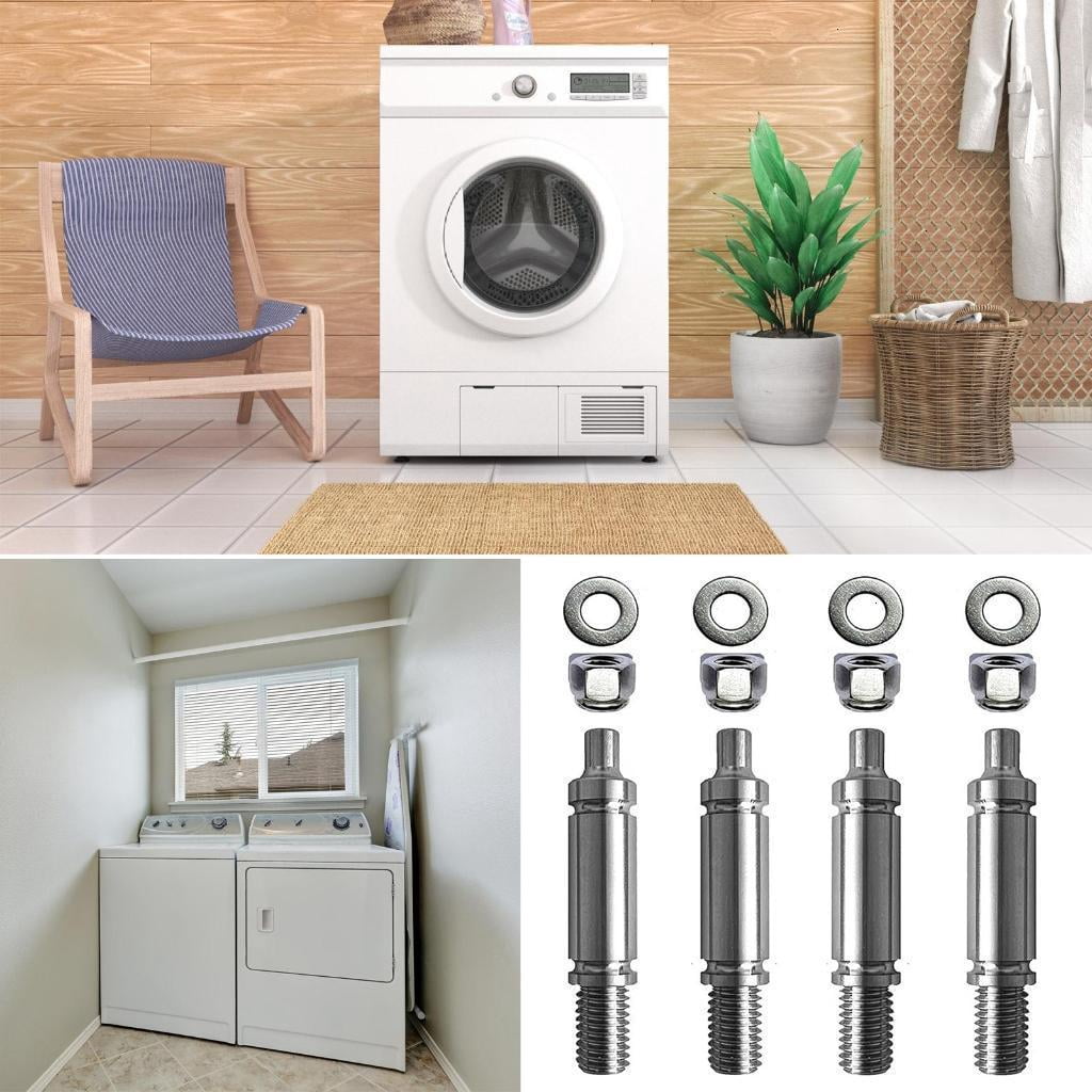 4 Pack Dryer Roller Shafts Replacement Dryer Rollers Household Dryer Maintenance Part Stainless Steel Texture