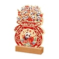 thumbnail image 1 of UOYOTT Calendrier Opéra Panda Chinois Base en Bois Créative Calendrier de Bureau GXJ, 1 of 1